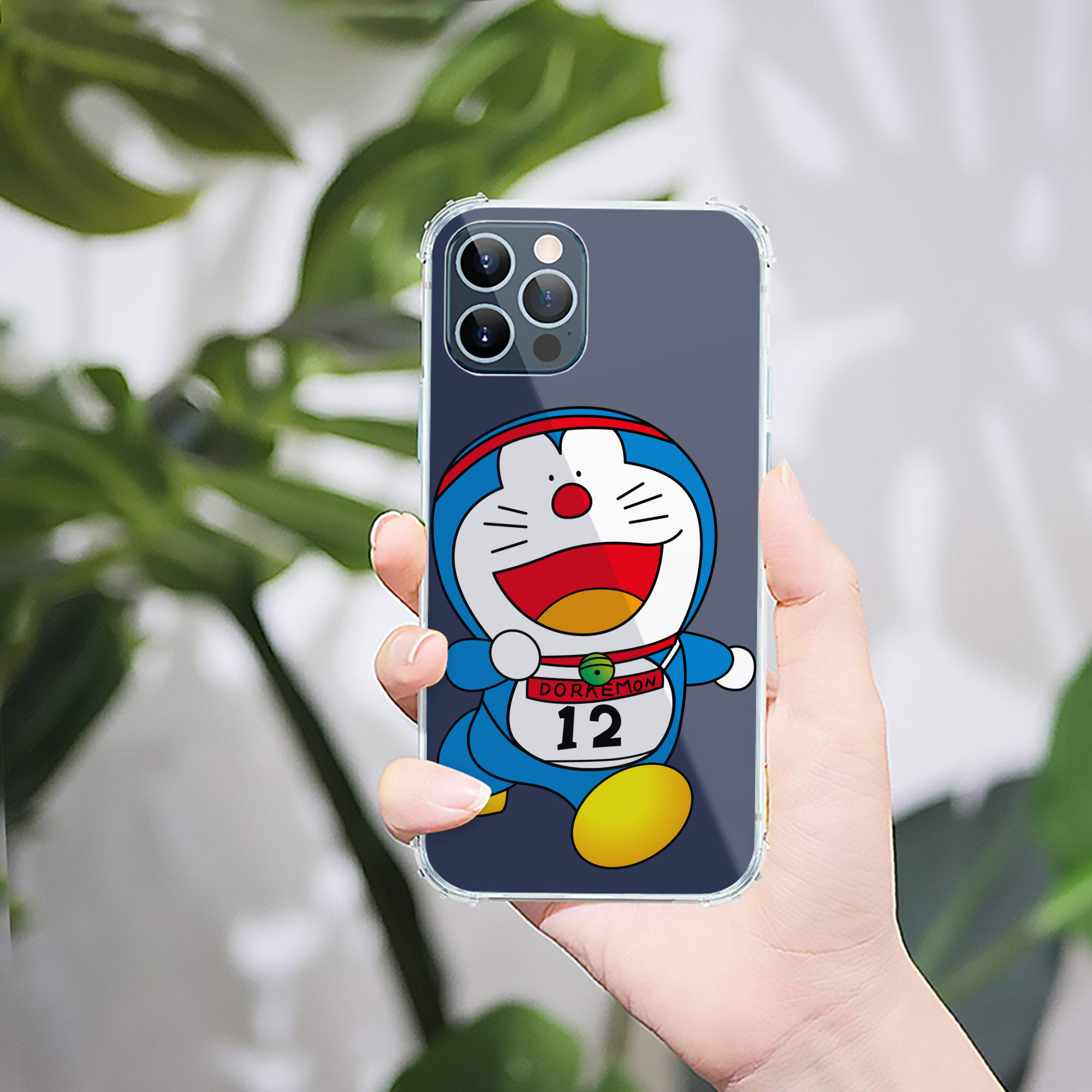 （画像用） ドラえもん Doraemon 【iPhone 12シリーズ対応】透明スマホケース（クリアソフトケース）